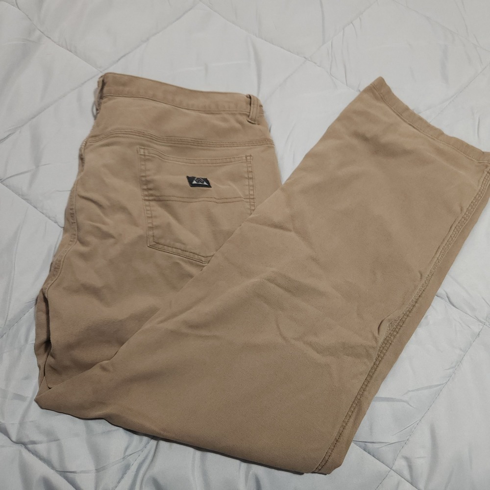 AmericanAWARE Pants Men's 38x31 Brown Workwear‎ Stretch Straight Leg Casual